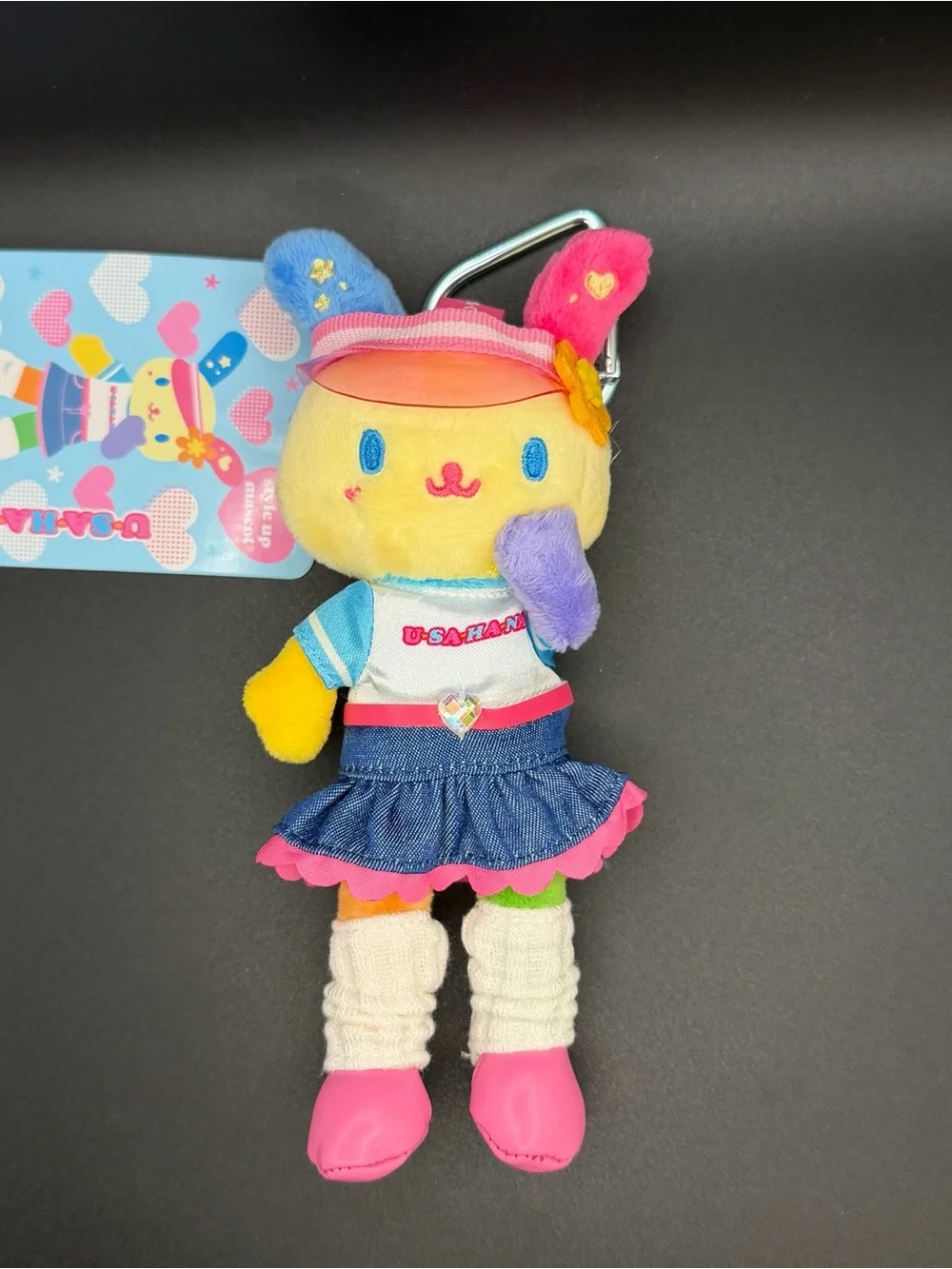 Sanrio long legs U*SA*HA*NA with fan girl outfit plush/keychain us24